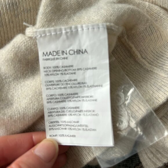 Club Monaco Cream Cashmere Sweater - Picture 5 of 7